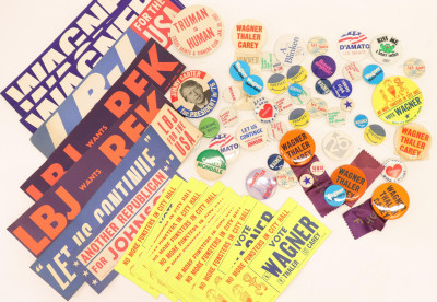 Image for Lot Group Political Buttons & Campaign Bumper Stickers