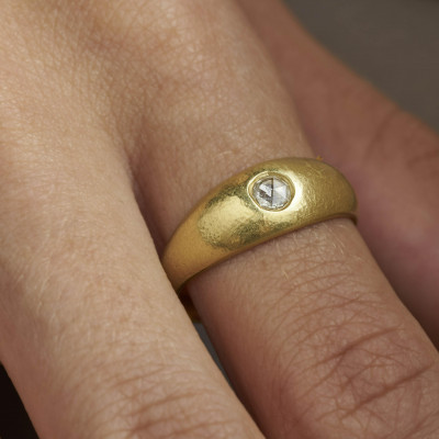 18K Yellow Gold &amp; Diamond Ring