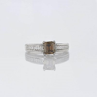 Image for Lot 1.06 ct Chameleon Diamond Ring