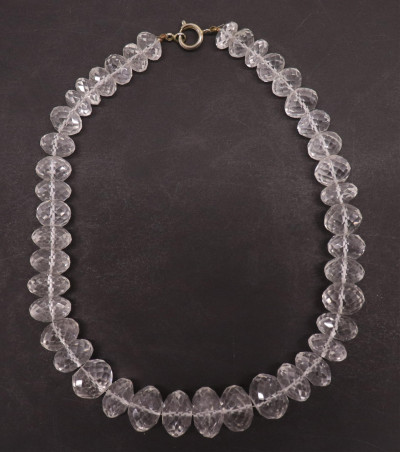 Image for Lot Art Deco Crystal Quartz Necklace