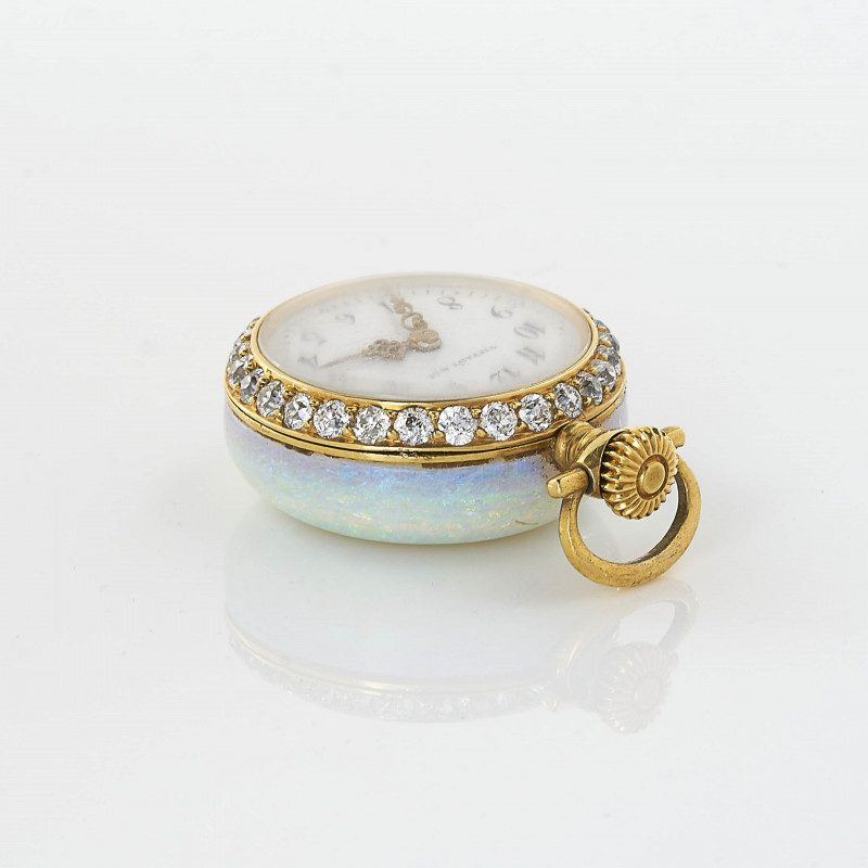 Tiffany &amp; Co Ladies Opal Pocket Watch