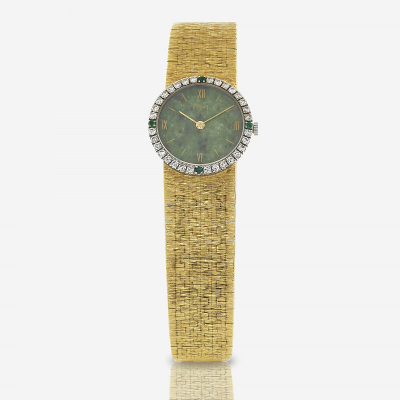 Piaget Depose 18k, Jade &amp; Diamond Watch