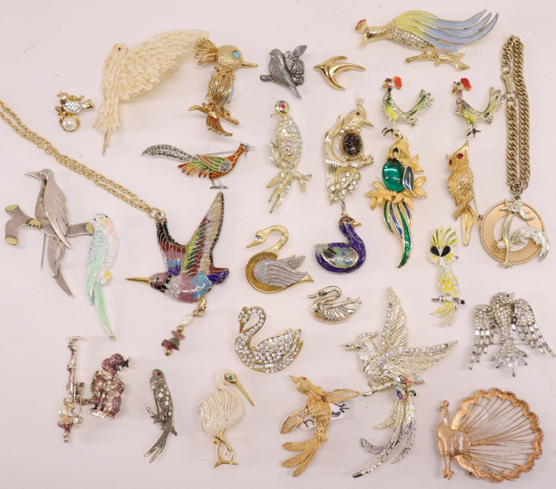 Very Large Group of Vintage Animal Costume Jewelry