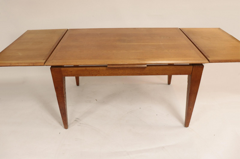 French Mid Century Oak Extension Dining Table
