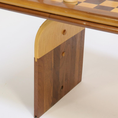 David Levy Parquetry Inlaid Wood Games Table