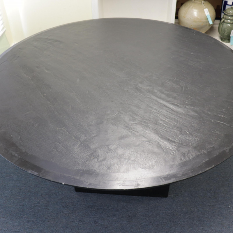 Round Slate Dining Table, possibly Powell
