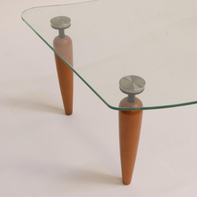 Pace Style Beechwood &amp; Glass Coffee Table