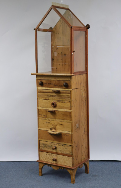 Tommy Simpson Eight Drawer Cabinet, Glazed Top