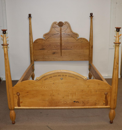 Image for Lot Tommy Simpson '...Simple...Free' Queen Size Bed