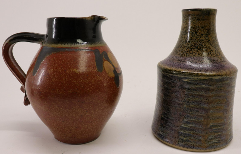 2 Modern Stoneware Vessels; Ploen, Martz