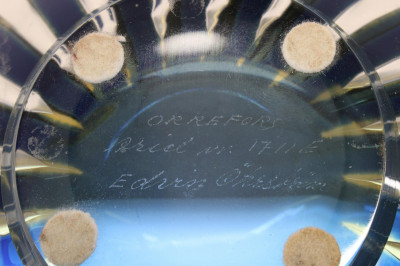 Edvin Ohrstrom 'Ariel' Art Glass Bowl for Orrefors