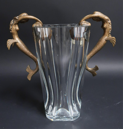 Baccarat &amp; Erte 'Sea Maidens' Vase