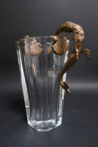 Baccarat &amp; Erte 'Sea Maidens' Vase
