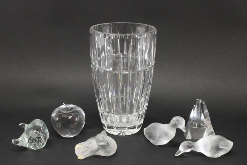 Clear &amp; Frosted Glass, Baccarat, Lalique, Tiffany