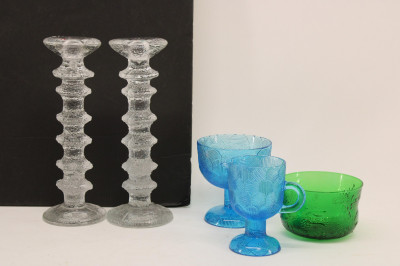 Image for Lot 5 Pc. Pressed Glass by Iittala, Finland