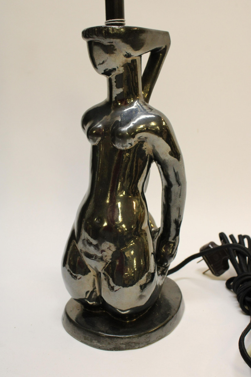 2 Art Deco Figural Ceramic Lamps