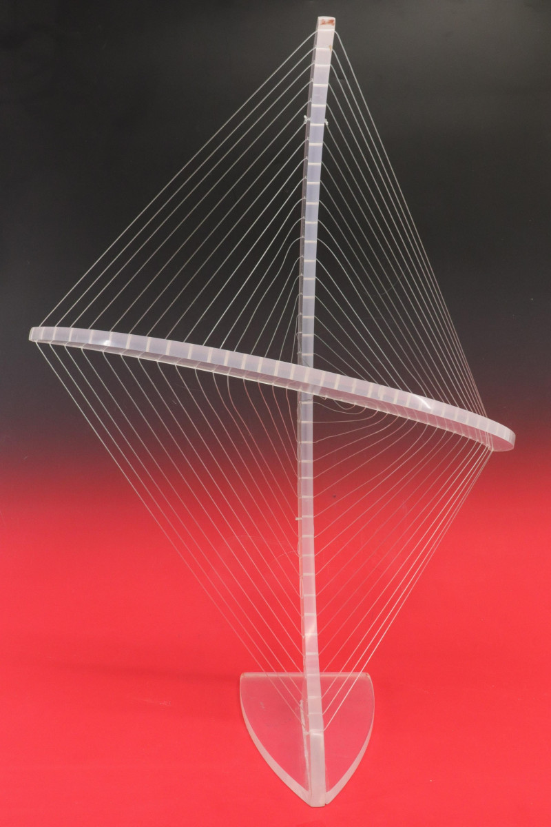 Attr. Ronald Fox, Three Lucite String Sculptures