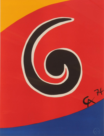 Alexander Calder - Flying Colors Litho