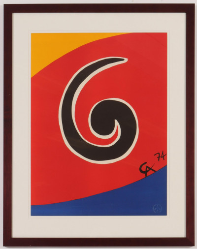 Alexander Calder - Flying Colors Litho