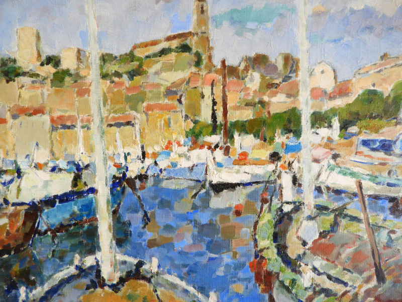 Alfred Chagniot - Cannes Harbor View