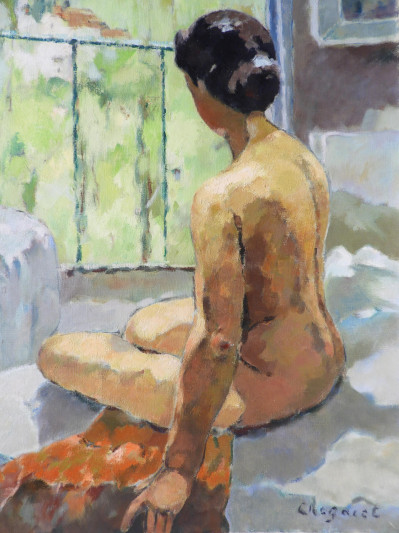 Alfred Chagniot - Nude by Window