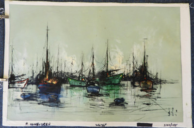 C. Hjalmar Amundsen - Boats in Marina II