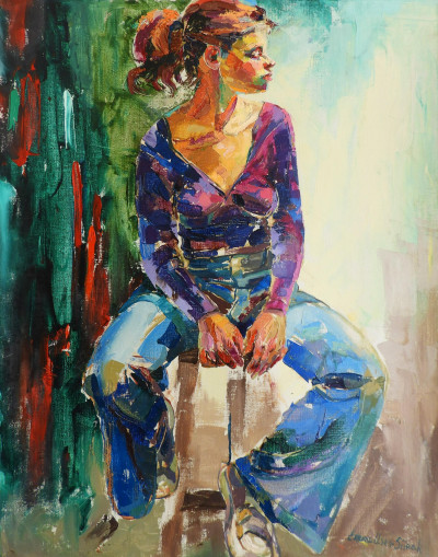 Image for Lot Emma Usen Siirak - Abstract Portrait