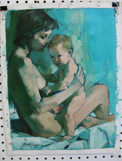Fernando Carcupino - Blue Mother &amp; Baby