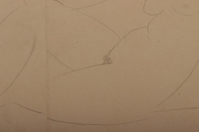 Manner of Modigliani - Nude, pencil on paper