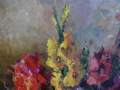 IstvÃ¡n Megyery - Impressionist Peony Bouquet