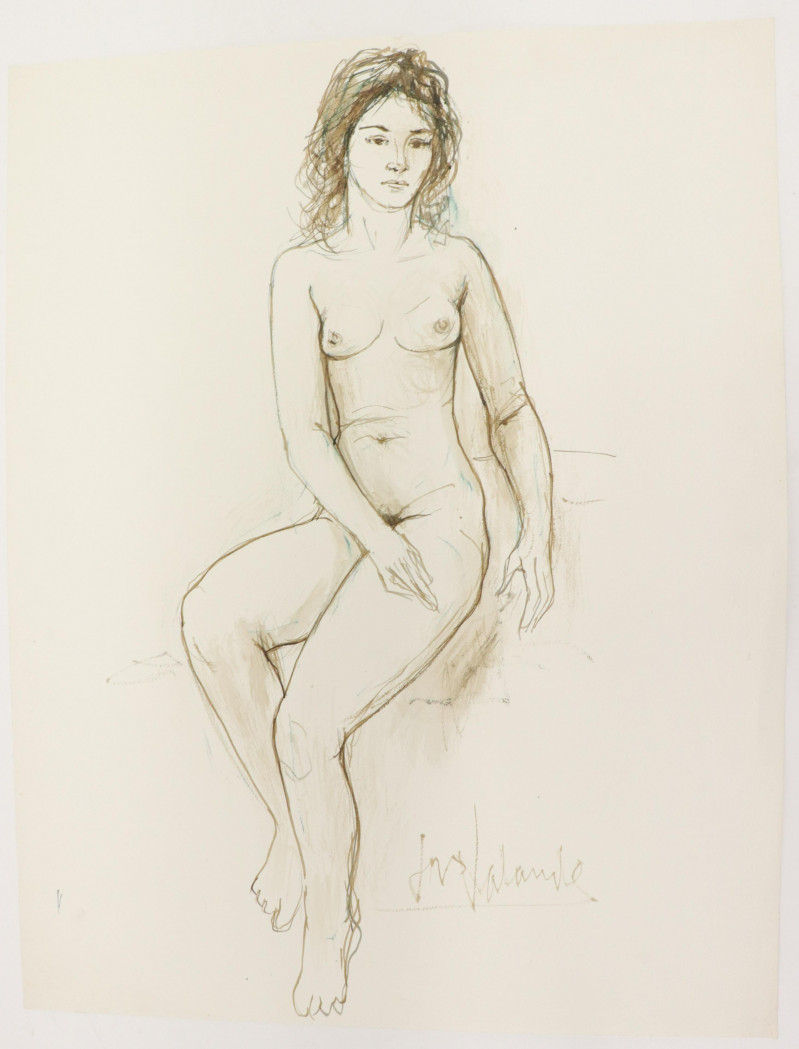 Jacques Lalande - Seated Nude