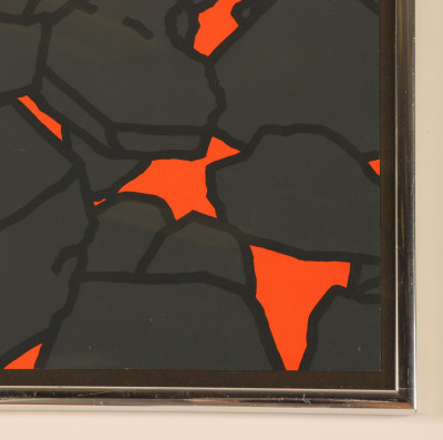 Patrick Caulfield, Coal Fire, screen print