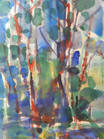 Pawel Kontny - Abstract Forest Watercolor