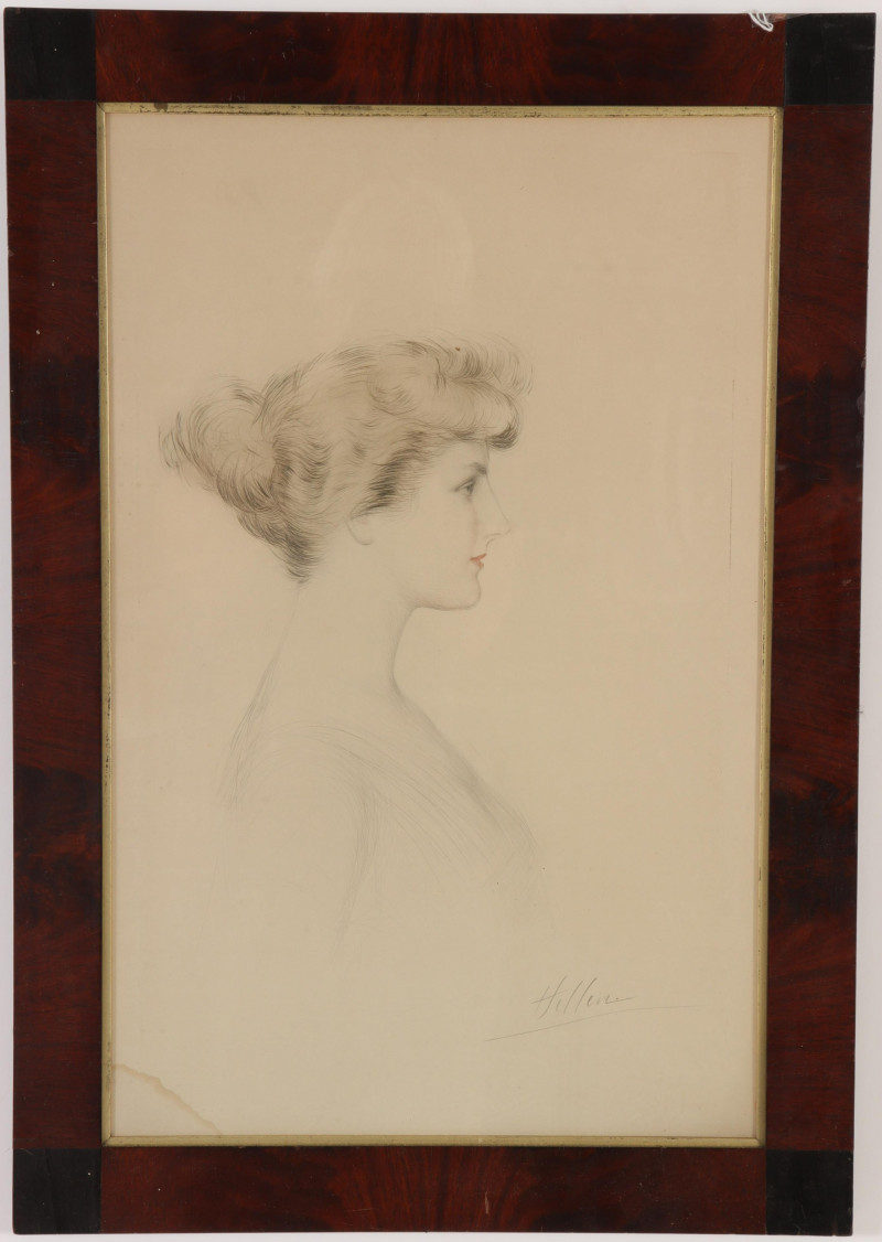 Paul Cesar Helleu, 1859-1927, Profile of a Woman