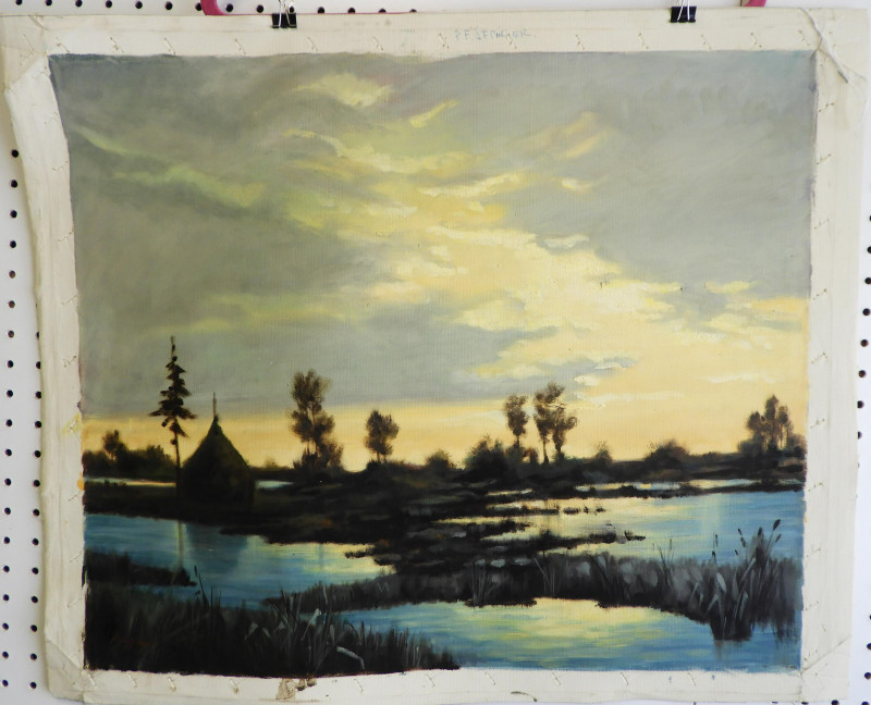 H. Pfaffinger - Sunset Over Marshes