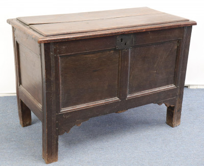 Image for Lot English Baroque Oak Blanket Chest, 17th C.