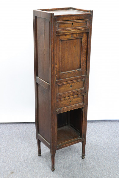 Image for Lot French Provincial Oak Small Secretaire a Abattant