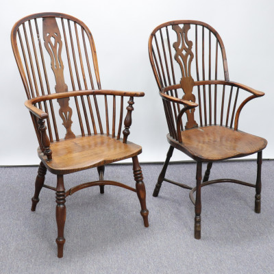 Pr George III Yew &amp; Ash Windsor Chairs &amp; Similar