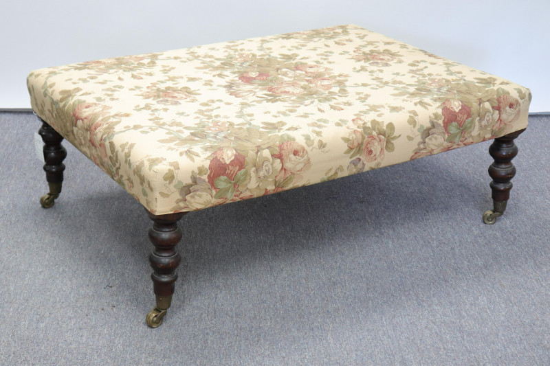 George Smith Victorian Style Upholstered Ottoman