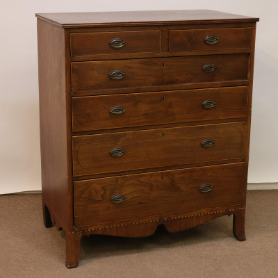 Image for Lot Federal Inlaid Mahogany Chest, Early 19th C.