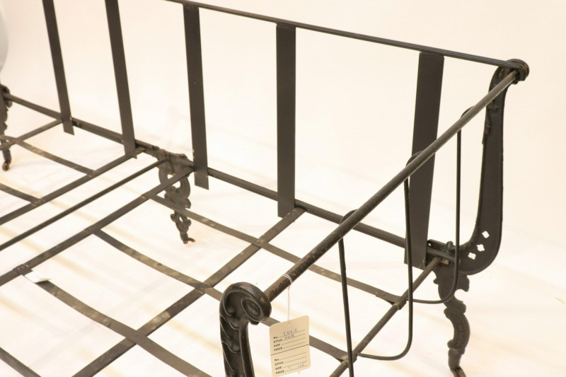 American Cast Iron Officer's Campaign Bed, 19th C.