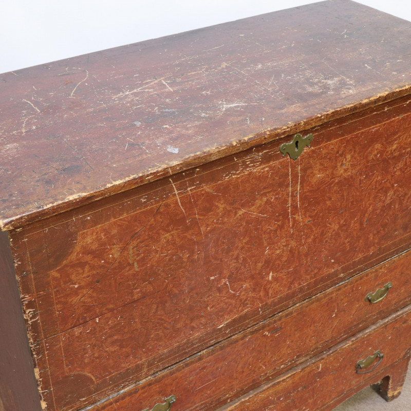 American Tall Blanket Chest, Late 18th/Early 19th