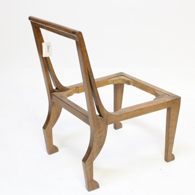 Pickled Oak 'Egyptian' Style Side Chair