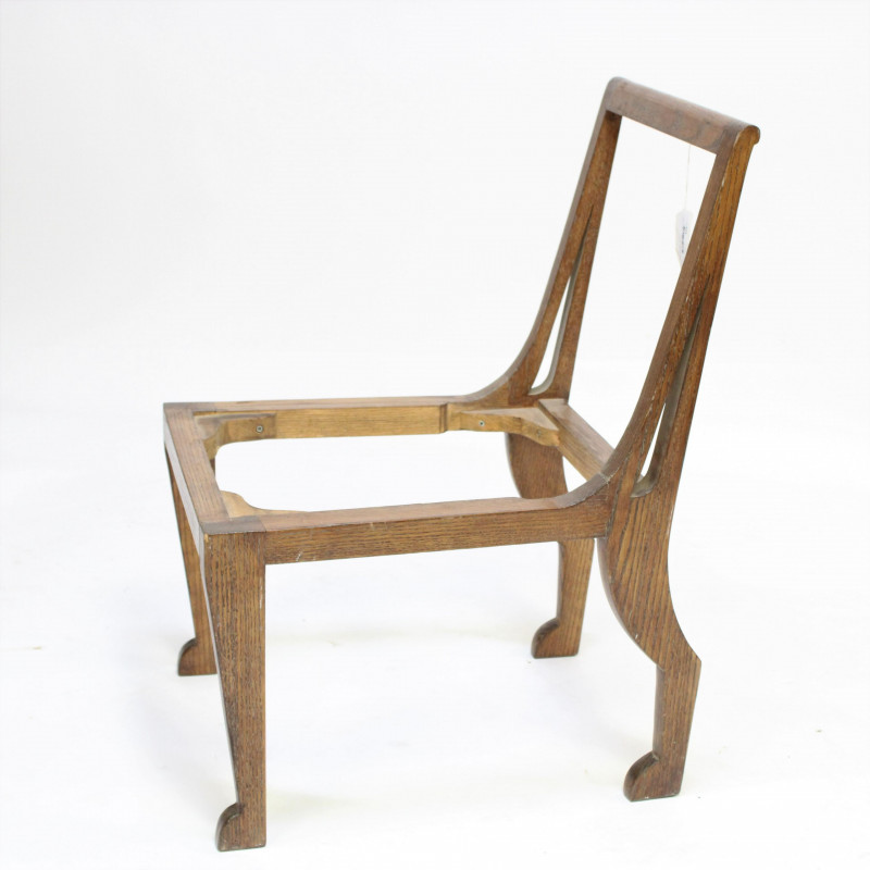 Pickled Oak 'Egyptian' Style Side Chair