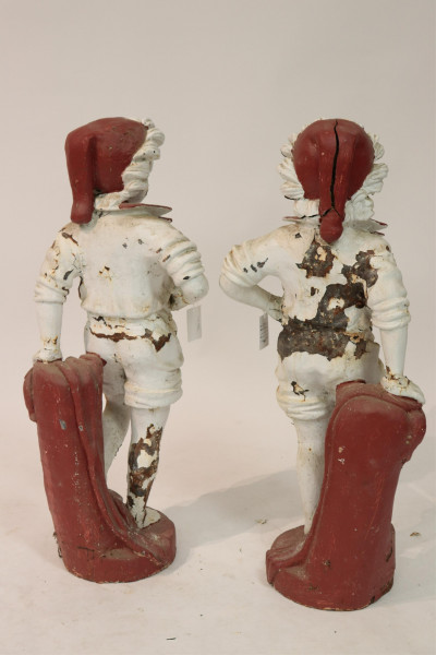 Pair of Cast Iron Figures of Boys