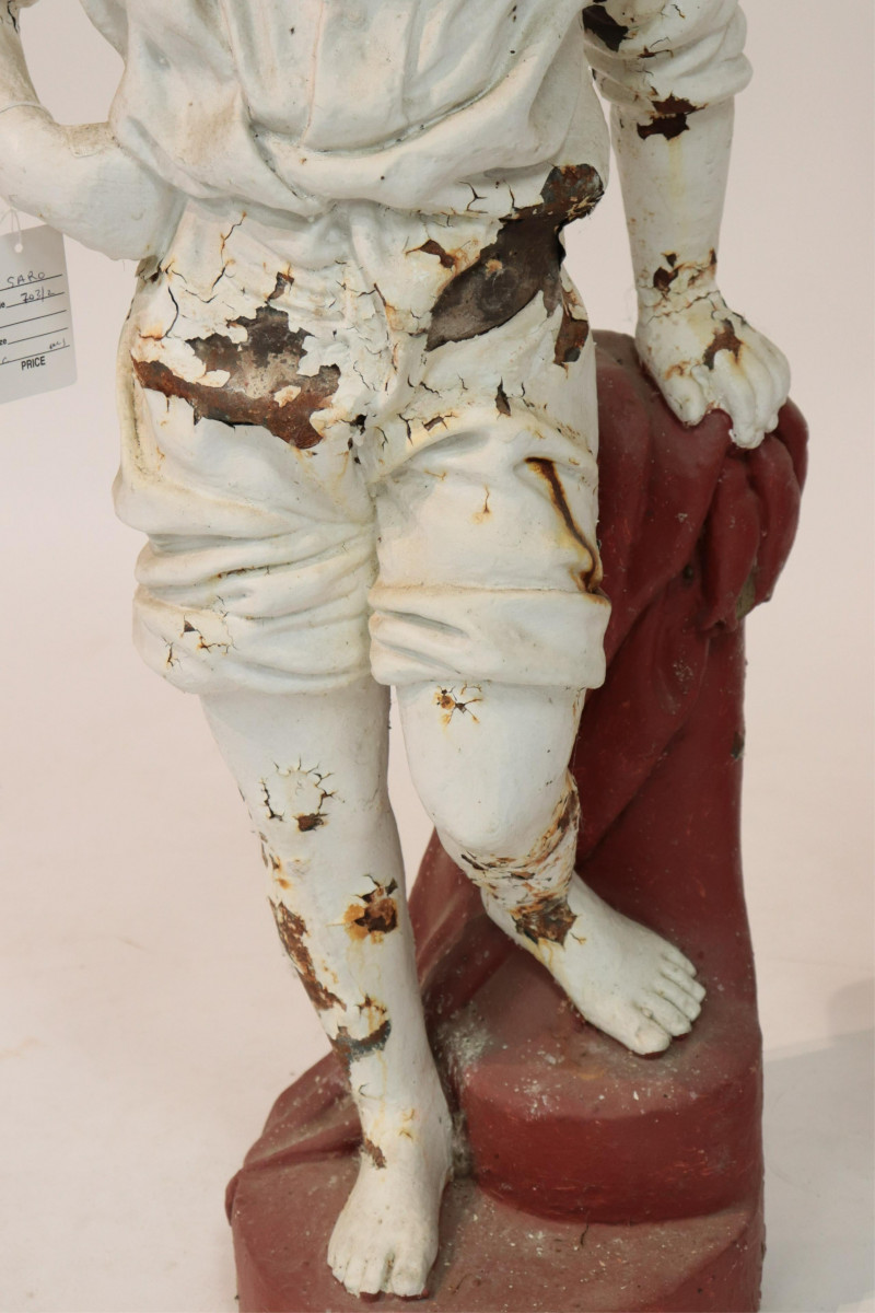Pair of Cast Iron Figures of Boys