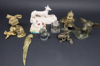 Image for Lot 11 Animal Theme Table Top Objects