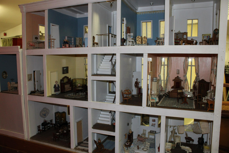 Litchfield White &amp; Grey Painted Doll House, 1925