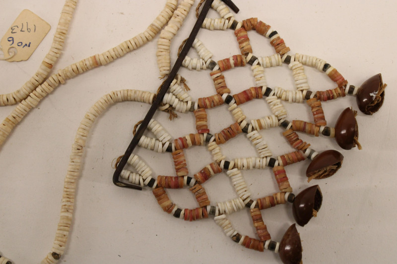 Soloman Islands Shell, Bone, Bead Necklaces &amp; Pipe