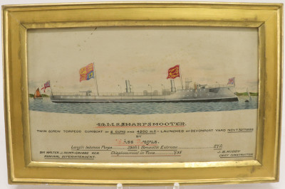 Boxed Launching Set HMS Sharpshooter 1888